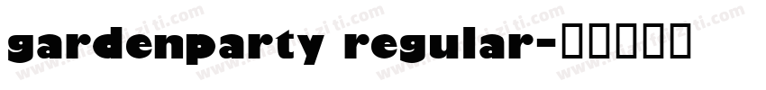 gardenparty regular字体转换